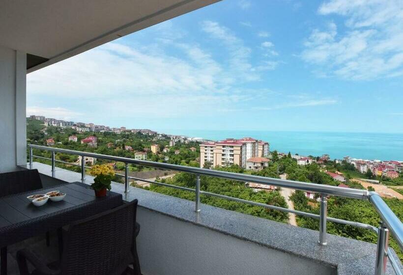침실 1개 바다 전망 아파트, Asya Resi̇dence Otel