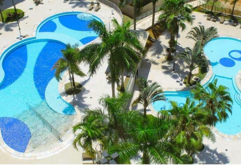 스탠다드 스튜디오 풀장 전망, Condomínio Barretos Thermas Park   Flat Parque Do Peão