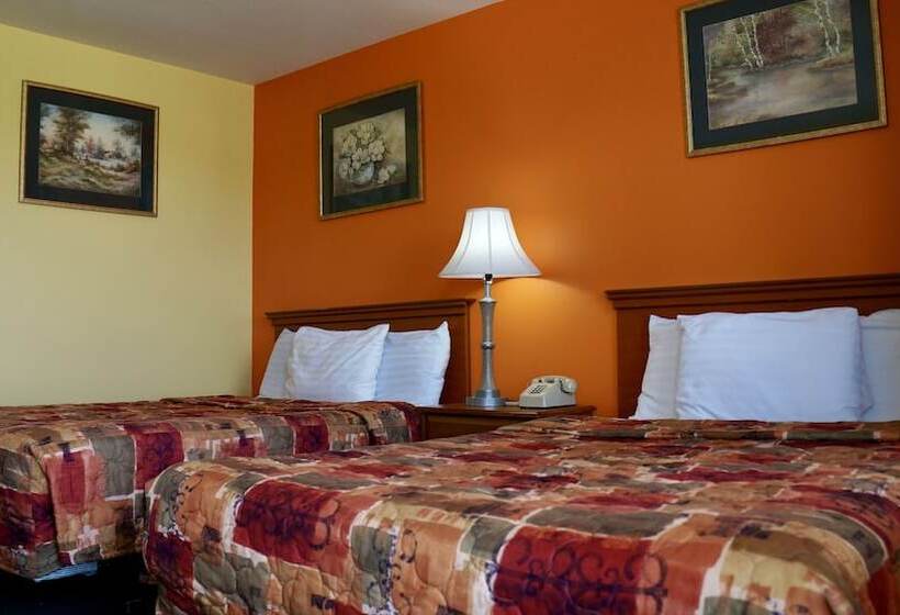 스탠다드 룸 더블 침대 2개, American Inn Of Kinder