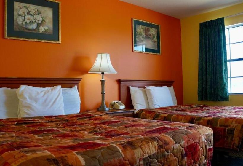 스탠다드 룸 더블 침대 2개, American Inn Of Kinder