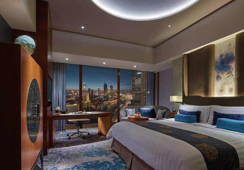 חדר סטנדרט נוף לנהר, Shangrila Tianjin