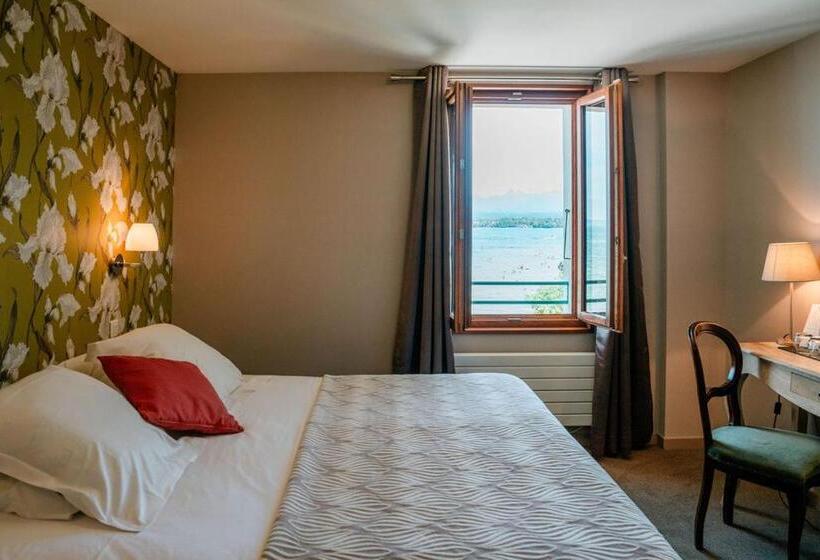 اتاق استاندارد با چشم‌انداز دریاچه, Hôtel De La Plage
