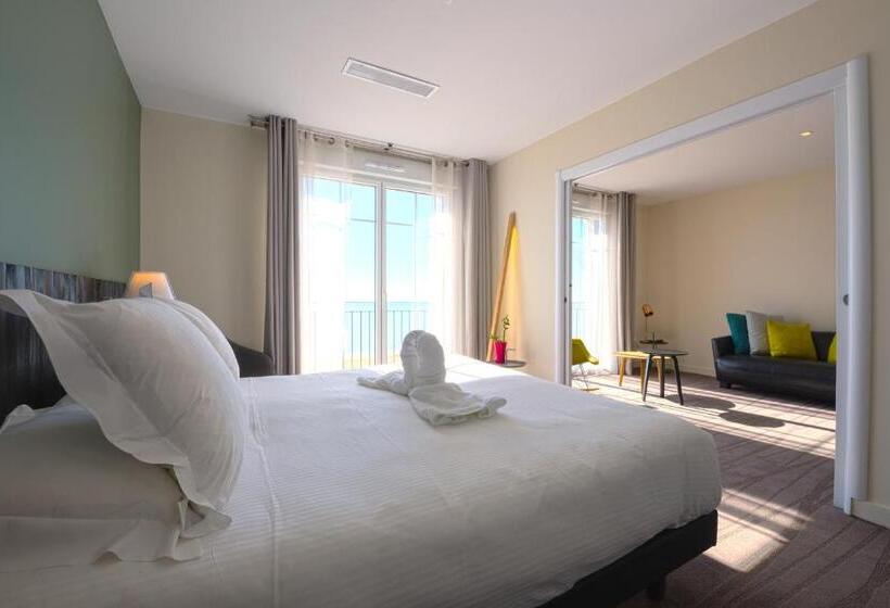 Люкс Кровать Кинг, Les Flots   Hôtel Et Restaurant Face à L Océan   Châtelaillon Plage
