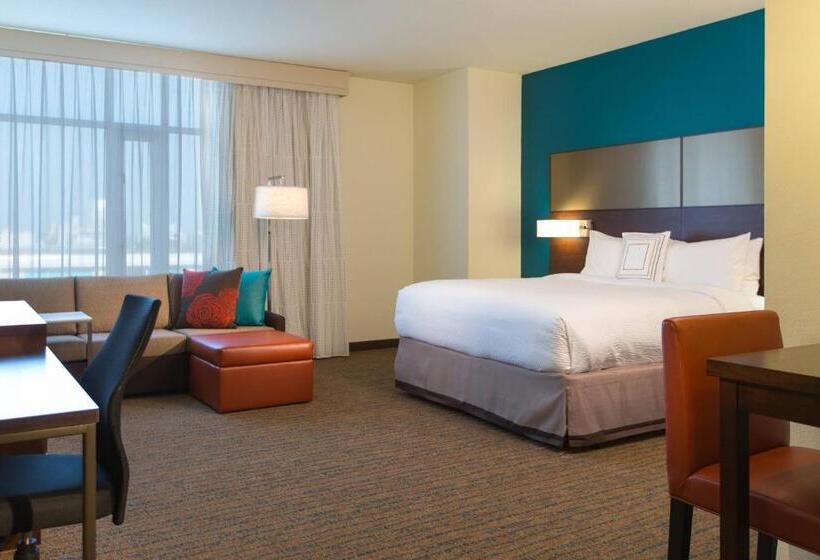 带大床的标准工作室, Residence Inn By Marriott Nashville Vanderbilt/west End