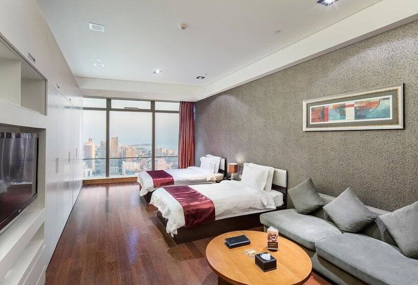 Номер Deluxe, Grand Madison Qingdao Harbourview Central（former Qingdao Farglory ）