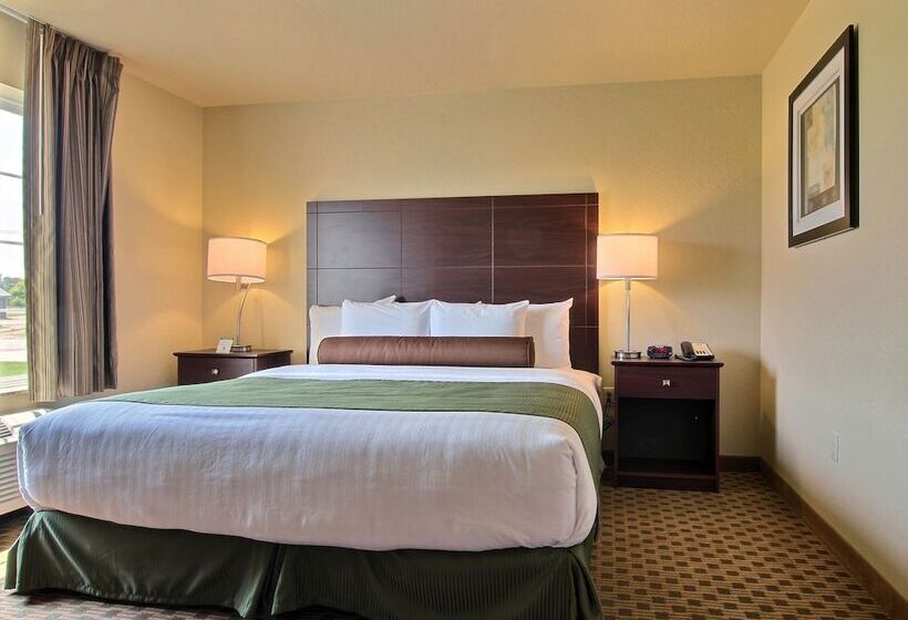 장애인을 위한 킹사이즈 침대 스탠다드 룸, Cobblestone Inn & Suites  Linton