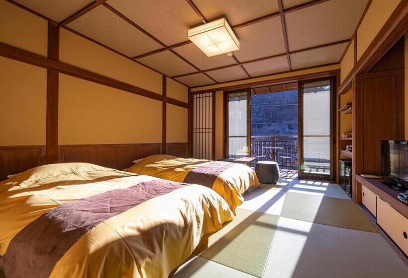 اتاق استاندارد با بالکن, Shima Onsen Kashiwaya Ryokan