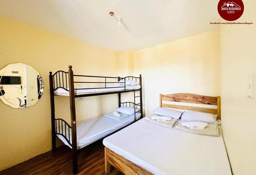 Четырехместный Номер Стандарт с Балконом, Zukiya Residences Baguio