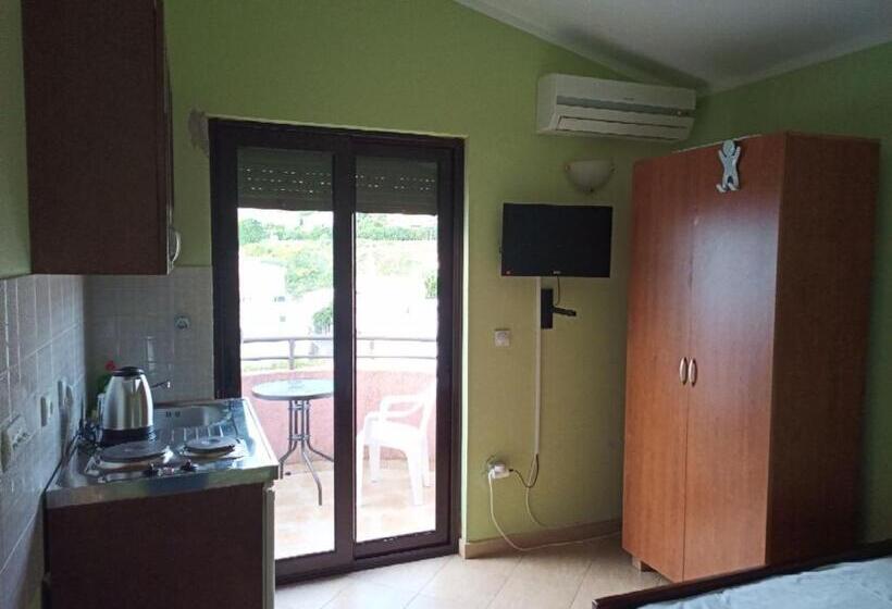 اتاق استاندارد با بالکن و چشم‌انداز دریا, Apartments Normannia