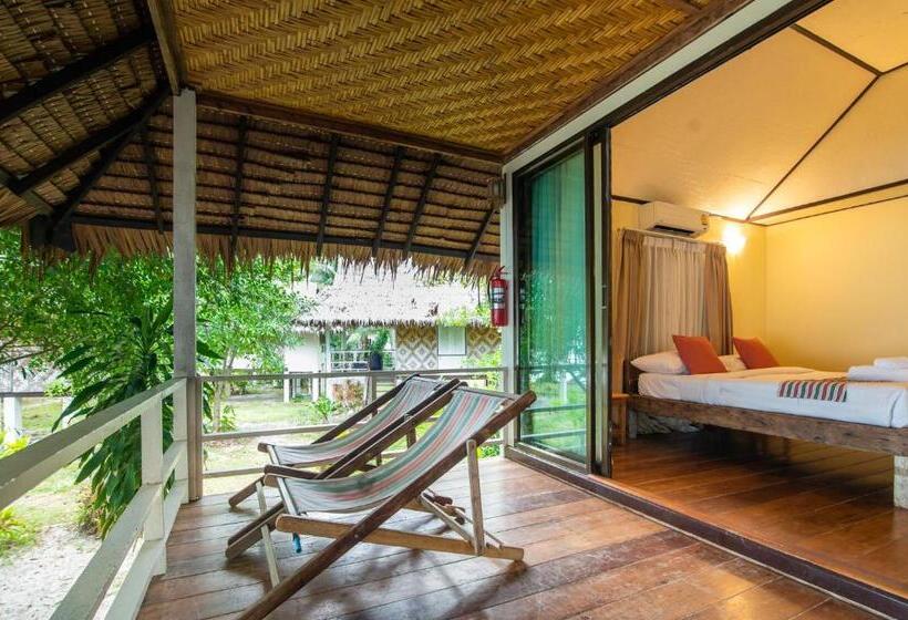 바다 전망 스탠다드 방갈로, Pawapi Beach Resort Koh Mook