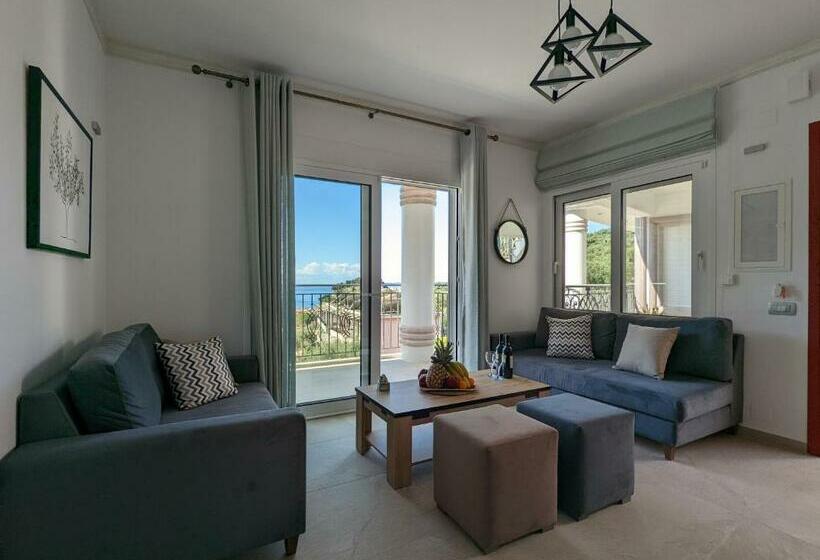 带1个卧室的带海景的公寓, Natura Luxury Suites Parga