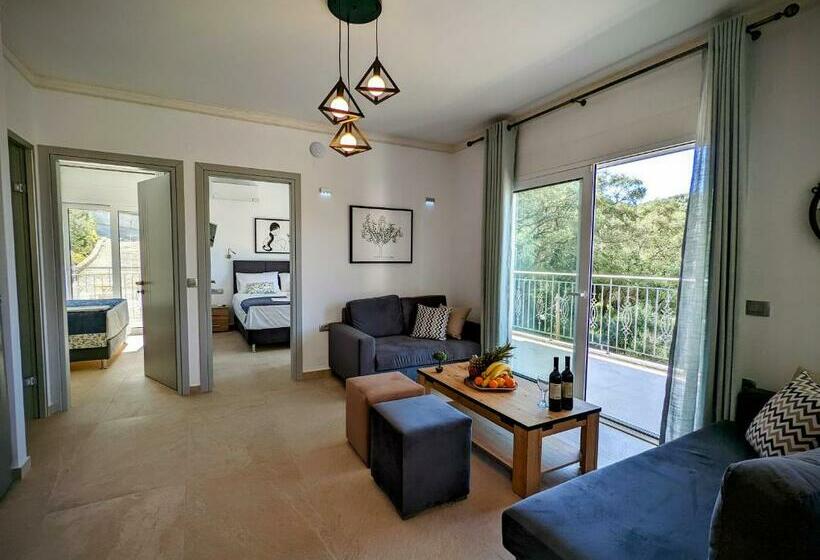 带1个卧室的带海景的公寓, Natura Luxury Suites Parga