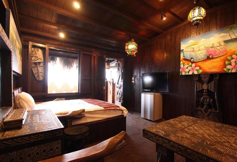اتاق لوکس با چشم‌انداز دریا, Kenting Afei Surf Hostel Jialeshuel Nanu