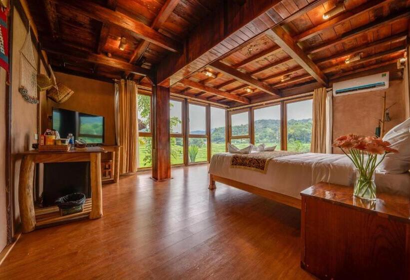 سوییت با چشم‌انداز کوه, Mai Chau Onsen Retreat