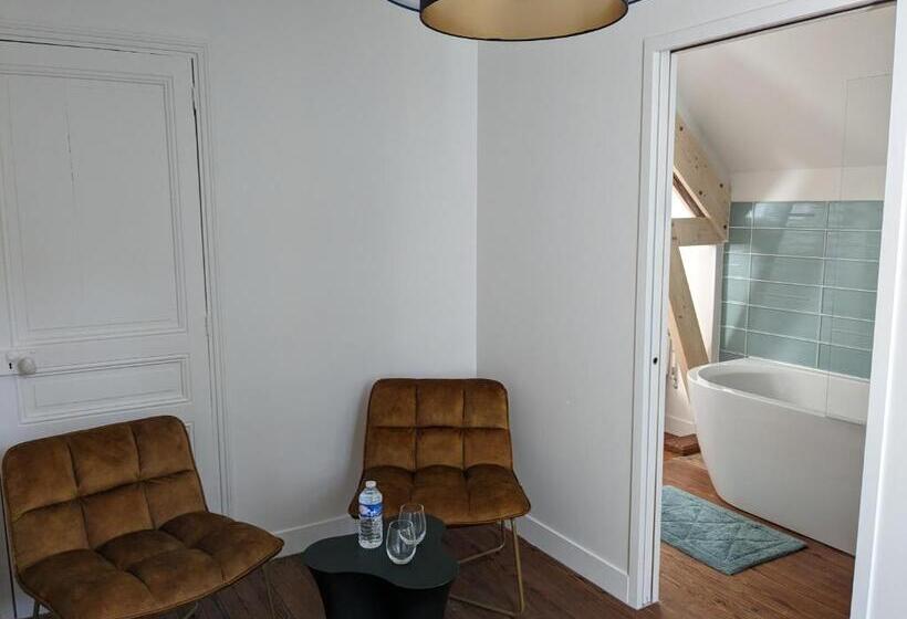 带大床的复式套间, Villa Eliane   Parking Privé