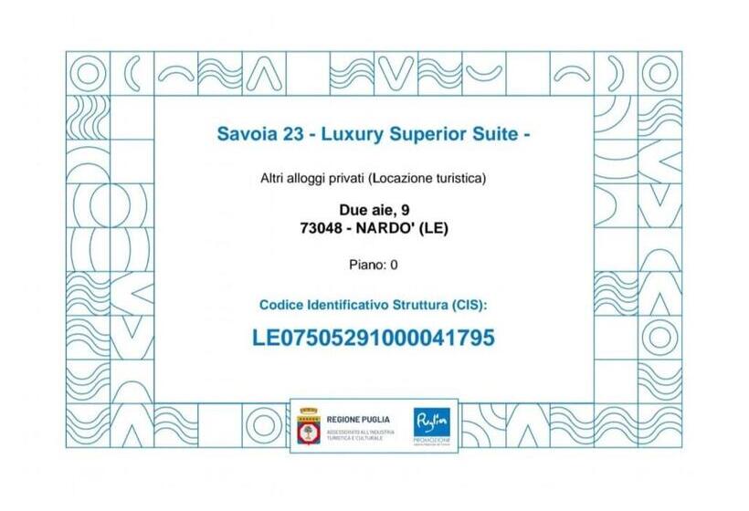 سوییت, Savoia23   Luxury Superior Suite