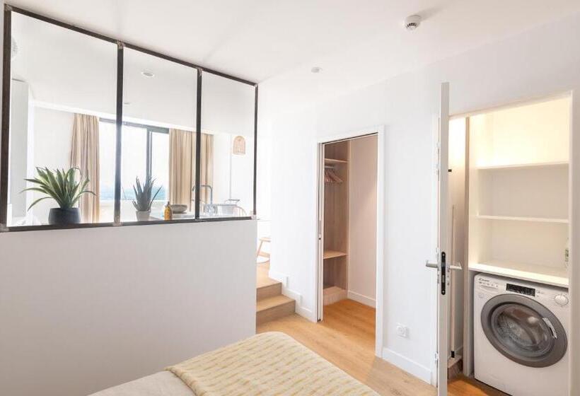 带1个卧室的带阳台的公寓, The Babel Community Hôtel   Grenoble Bastille