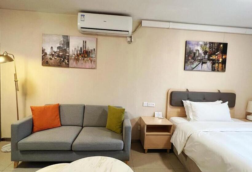 １ベッドルームのスーペリアアパートメント, Wesu Weisu Service Apartment   Shenzhen University Nanshan Science And Technolog Park