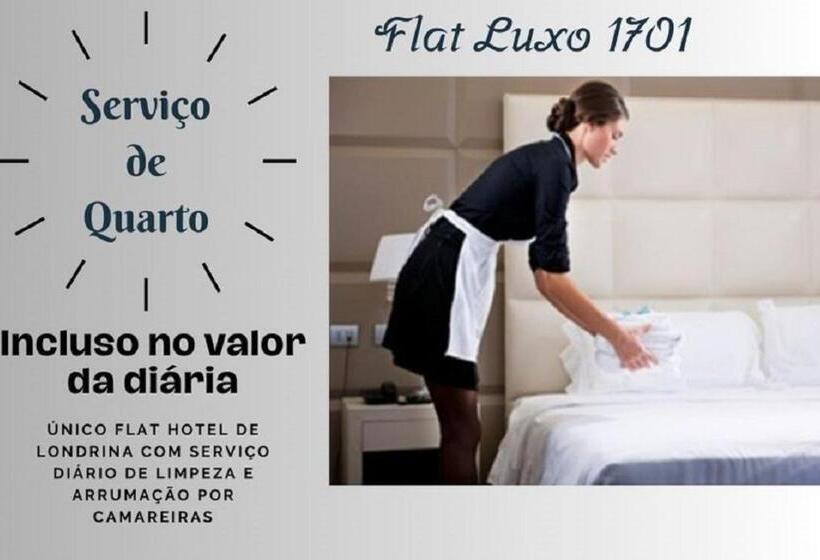 Апартаменты Deluxe 1 Спальня, Flat Luxo Premium   Londrina Flat Hotel   43m² #garagemgrátis