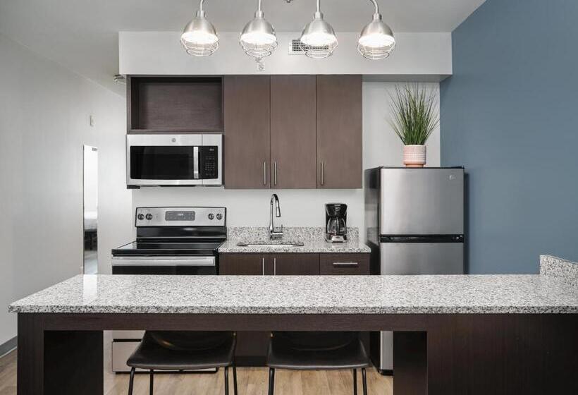 חדר דלוקס עם מיטת קינג, Stayapt Suites North Charleston