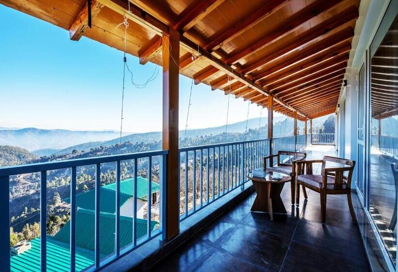 스탠다드 룸 산 전망, Shree Parijat Resort At Mukteshwar Hill Station With Himalayan View