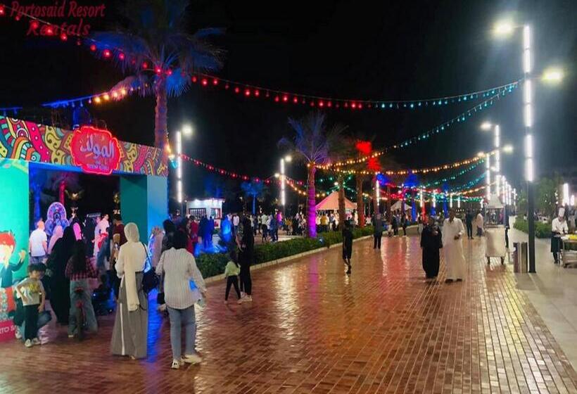 آپارتمان 1 خوابه با چشم‌انداز دریا, شاليهات فندقيه بورتوسعيد