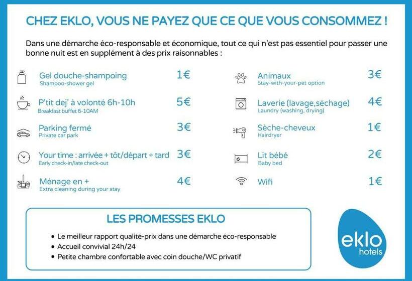Quarto standard, Eklo Hotels Le Mans