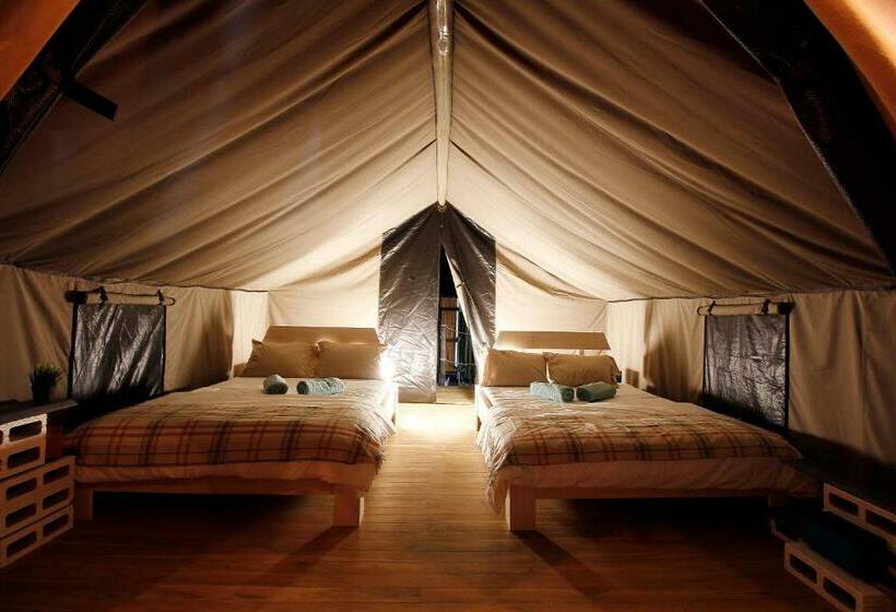 디럭스 4인 룸, Glamping Hotel Flor Y Bambu