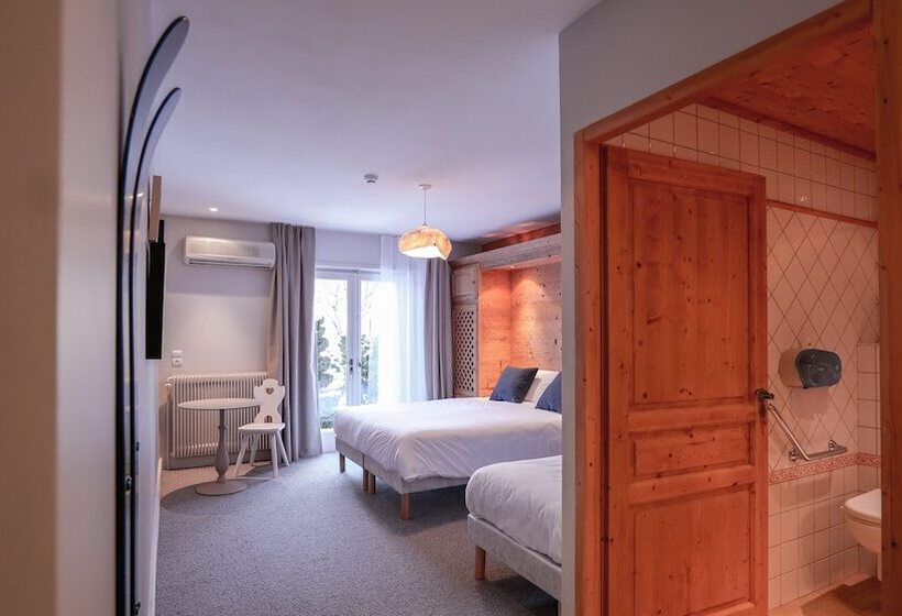 Номер Стандарт Трехместный, Chalet Hôtel Des 2 Gares