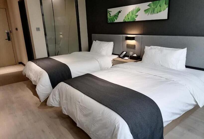 Номер Superior, Thank Inn Chain Hotel Shangqiu Yongcheng Jinbo Grand Plaza
