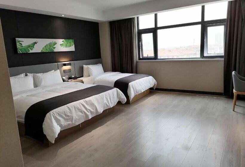 Семейный Номер, Thank Inn Chain Hotel Shangqiu Yongcheng Jinbo Grand Plaza