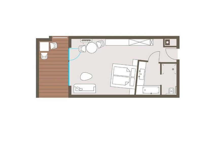 Номер Deluxe с Балконом, Biohotel Bergzeit