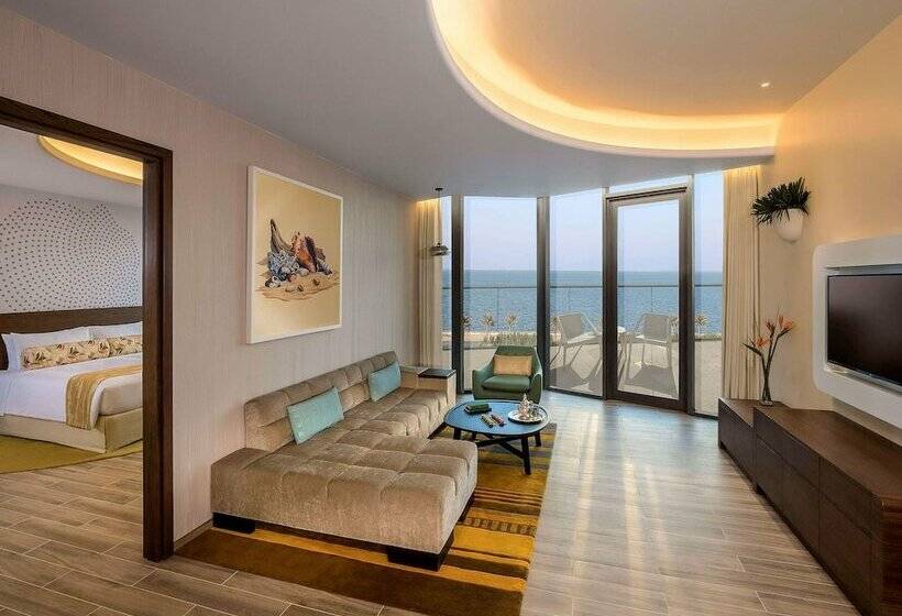 带海景的高级套房, The Retreat Palm Dubai Mgallery By Sofitel
