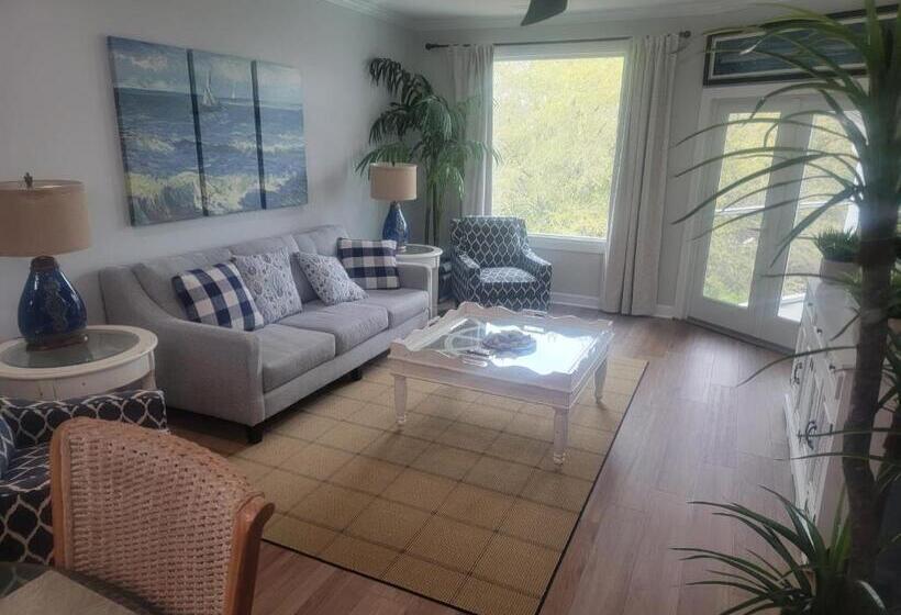 침실 1개 발코니 아파트, The Moorings Condo   Wild Dunes Resort   Isle Of Palms Marina