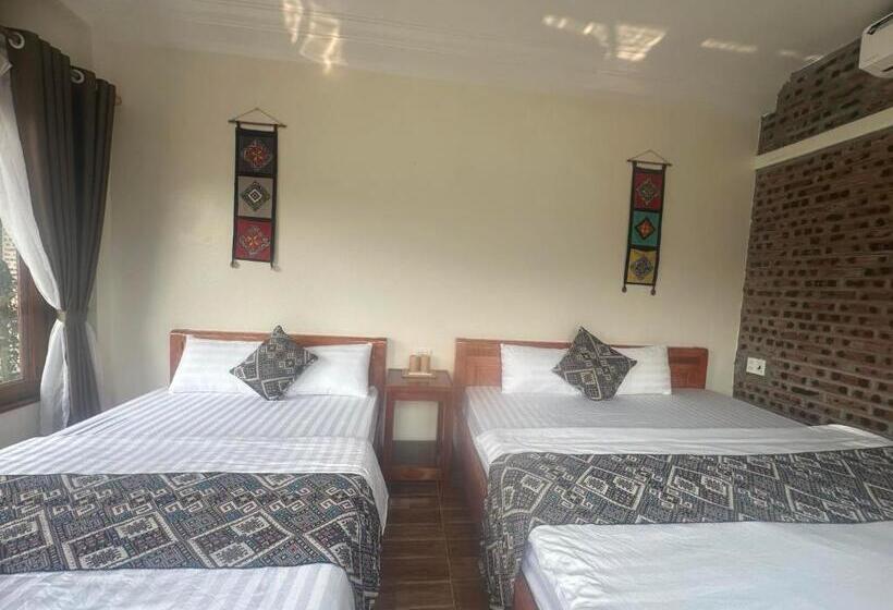 اتاق استاندارد با چشم‌انداز باغ, Peaceful Maichau Homestay