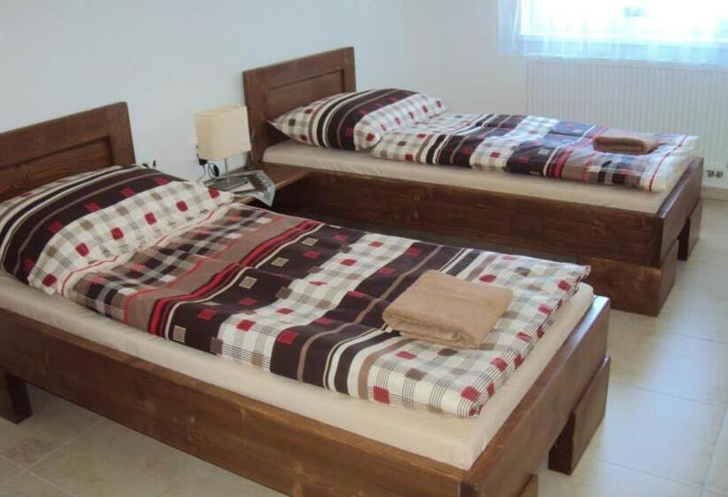 공용 욕실 구비 공동 객실 내의 침대, Motel Senec