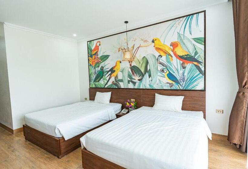 اتاق استاندارد با چشم‌انداز باغ, Khách Sạn Aquariusgarden Vân Long Ninh Bình