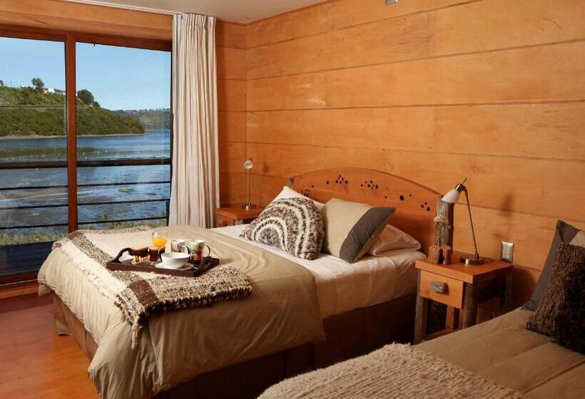 חדר סטנדרט נוף לים, Palafito 1326 Hotel Boutique Chiloé