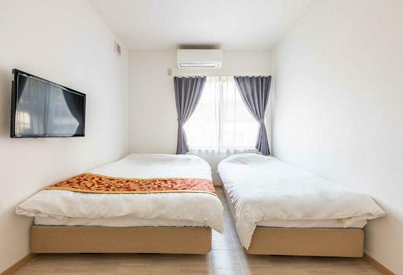 스탠다드 트리픔 룸 공동욕실, Add Hostel Uji Cha Gan Ju Tei