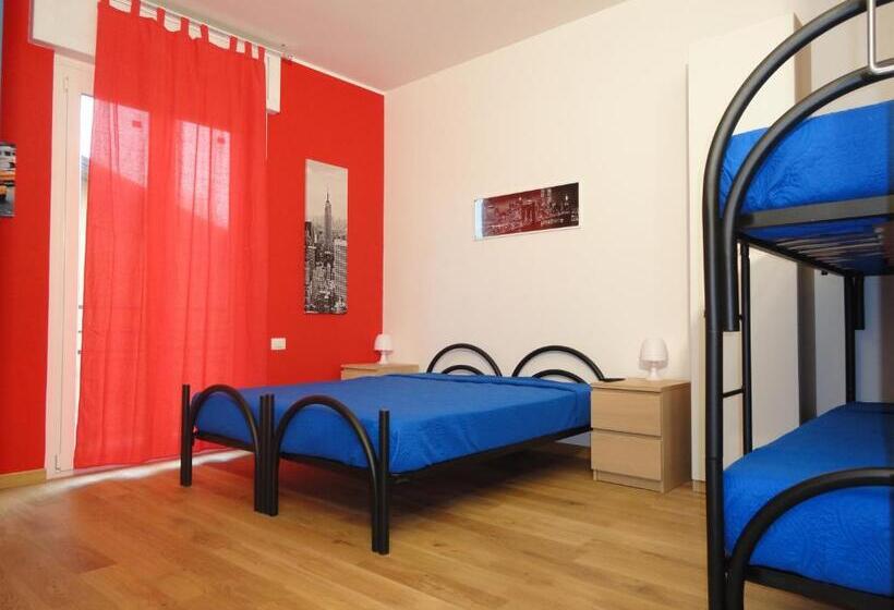 Habitación Cuádruple Estándar, Pavia Ostello