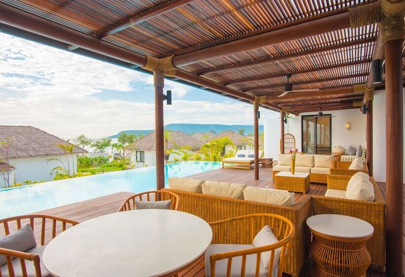 침실 2개 빌라 바다 전망, The Royal Sands Koh Rong