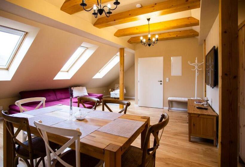 آپارتمان 1 خوابه با تراس, Mikulov Apartmány Magistr