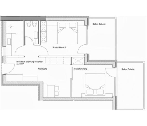 شقة غرفتين, Brühl Suites&residence