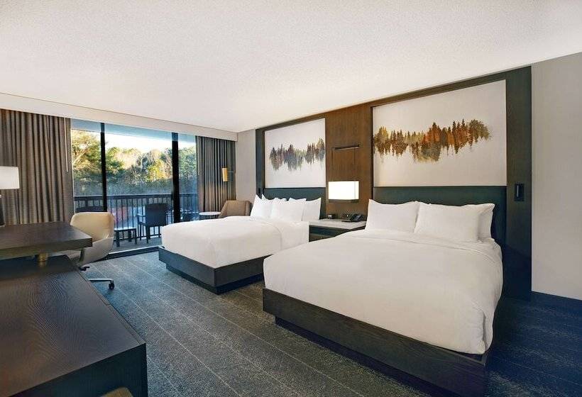 ２ダブルベッドのスタンダードルーム, Hilton Peachtree City Atlanta Hotel & Conference Center