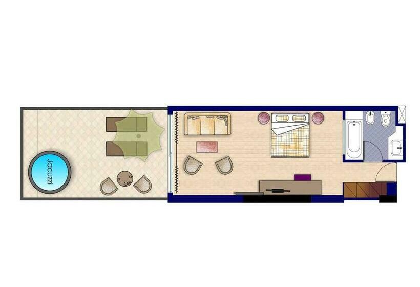 سوییت جونیور با چشم‌انداز دریا, Azia Resort & Spa