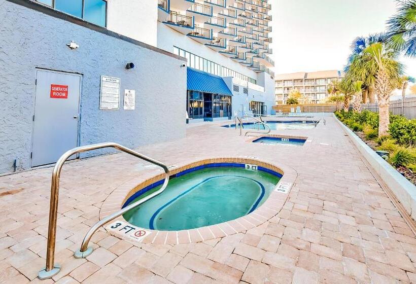 آپارتمان 1 خوابه با چشم‌انداز استخر, Blue Water Resort 1103