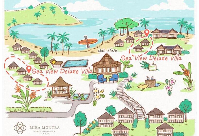 1침실 디럭스 빌라 바다전망, Mira Montra Resort Koh Mak