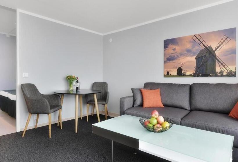 발코니가 있는 바다 전망 수피리어 룸, Strand Hotell Borgholm