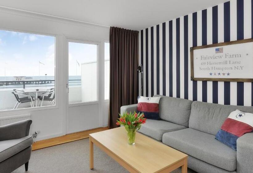 발코니가 있는 바다 전망 수피리어 룸, Strand Hotell Borgholm