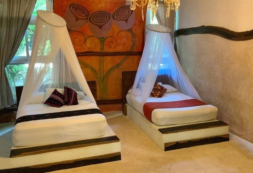 חדר סופריור נוף לגינה, Posada Lamar Tulum Beach Front And Pool